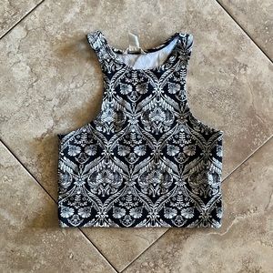 Forever 21 high neck crop top